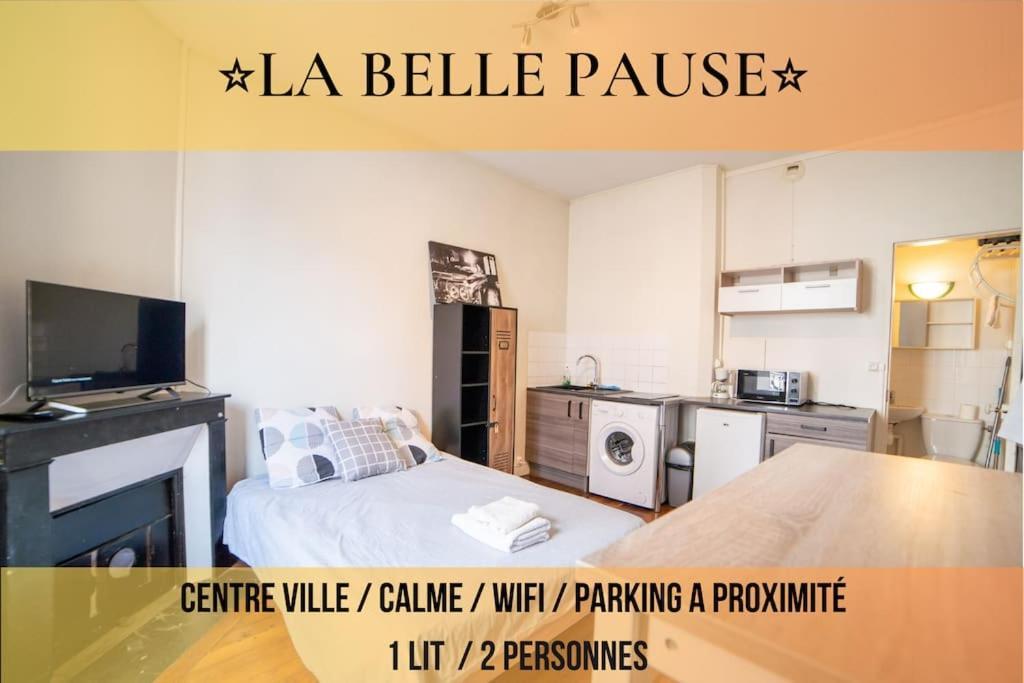 La Belle Pause - Studio Auxerre Proche Parking Esterno foto